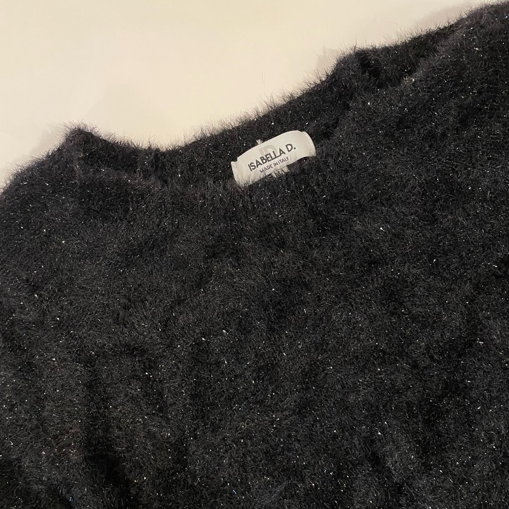 🇮🇹 MADE IN ITALY Beautiful Black sparkle sweater